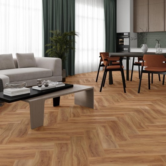 Afirmax Legnar Herringbone HB 41105 Jersey Oak klikkes halszálka SPC padló