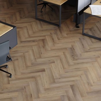 Afirmax Legnar Herringbone HB 41475 Frisco Oak klikkes halszálka SPC padló