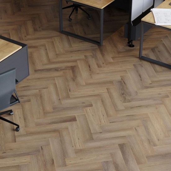 Afirmax Legnar Herringbone HB 41475 Frisco Oak klikkes halszálka SPC padló