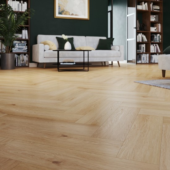 Afirmax Legnar Herringbone HB 41535 Arvada Oak klikkes halszálka SPC padló