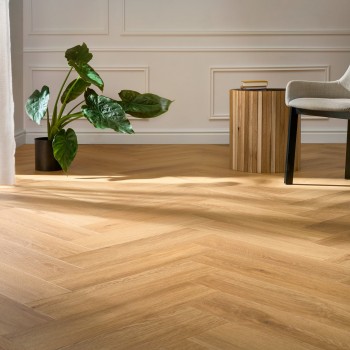 Arbiton Amaron Herringbone EIR CAS 223 MENOR OAK klikkes halszálka SPC padló + Multiprotec Acoustic alátét
