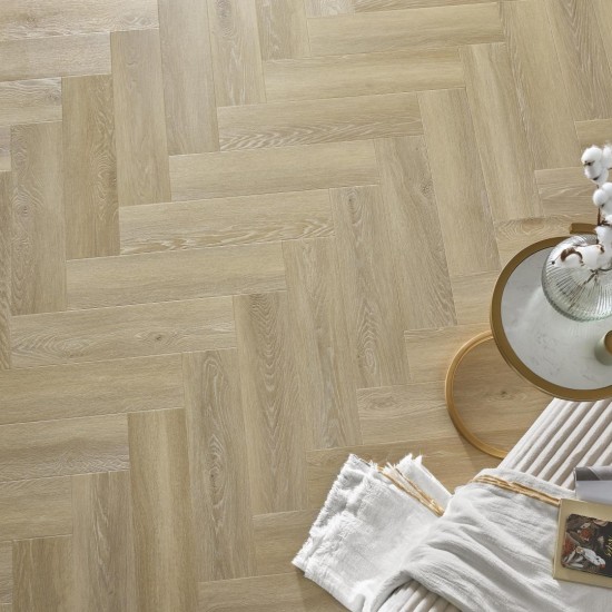 Arbiton Amaron Herringbone EIR CAS 236 DEVENTER OAK klikkes halszálka SPC padló + Multiprotec Acoustic alátét