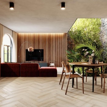 Arbiton Amaron Herringbone CA 167 PRESTON OAK klikkes halszálka SPC padló + Multiprotec Acoustic alátét