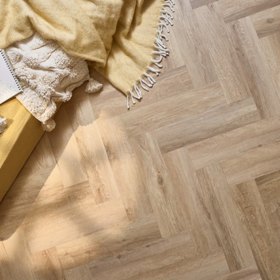 Arbiton Amaron Herringbone CA 184 WINDSOR OAK klikkes halszálka SPC padló + Multiprotec Acoustic alátét