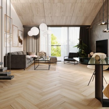 Arbiton Amaron Herringbone CA 153 YANKEE OAK klikkes halszálka SPC padló + Multiprotec Acoustic alátét