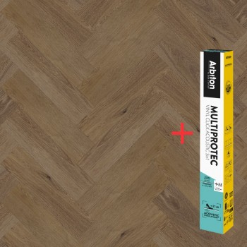 Arbiton Amaron Herringbone CA 147 GEORGETOWN OAK klikkes halszálka SPC padló + Multiprotec Acoustic alátét