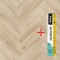 Arbiton Amaron Herringbone CA 158 HARLOW OAK klikkes halszálka SPC padló + Multiprotec Acoustic alátét