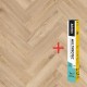 Arbiton Amaron Herringbone CA 159 WEMBLEY OAK klikkes halszálka SPC padló + Multiprotec Acoustic alátét