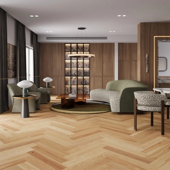 Barlinek Auric Herringbone 130, matt-lakkozott, klikkes halszálka parketta. 1WC000019