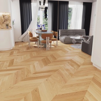Barlinek Bright Chevron, olajozott, francia halszálka parketta. 1WV000006