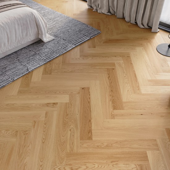 Barlinek Bright Herringbone 110, olajozott, klikkes halszálka parketta. 1WC000016