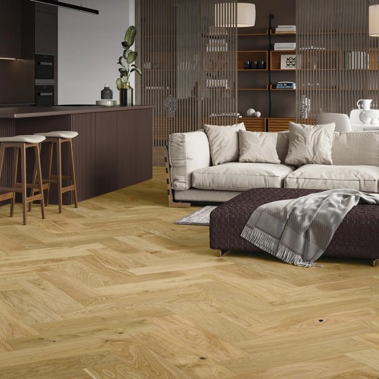Barlinek Promo Caramel Herringbone 180/A, matt-lakkozott, klikkes halszálka parketta. 1WC000024