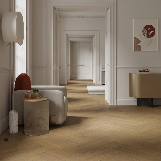 Barlinek Herringbone Antic Oak halszálka SPC padló