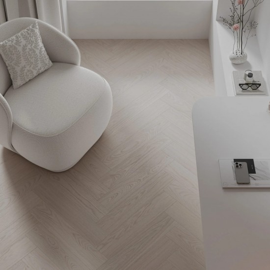 Barlinek Herringbone Silk Oak halszálka SPC padló