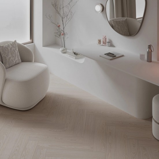 Barlinek Herringbone Silk Oak halszálka SPC padló
