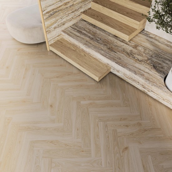 Barlinek Herringbone Tea Oak klikkes halszálka SPC padló int. alátéttel. DP5000048