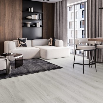 Barlinek NextStep White Oak, klikkes SPC padló integrált alátéttel. DP5000016