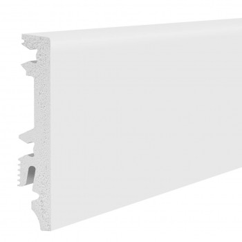 Barlinek S80 White, fehér, műanyag szegélyléc. S8029551A