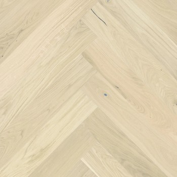 Barlinek Bianco Herringbone 130, matt-lakkozott, klikkes halszálka parketta. 1WC000021