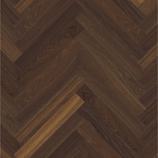 Boen Herringbone, Füstölt tölgy Nature olajozott, csap-hornyos, halszálka parketta