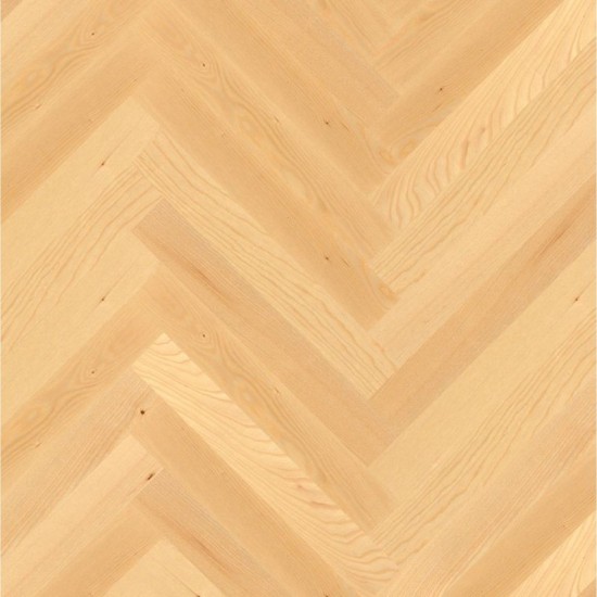 Boen Herringbone, Kőris Nature transparent matt-lakkozott, csap-hornyos, halszálka parketta