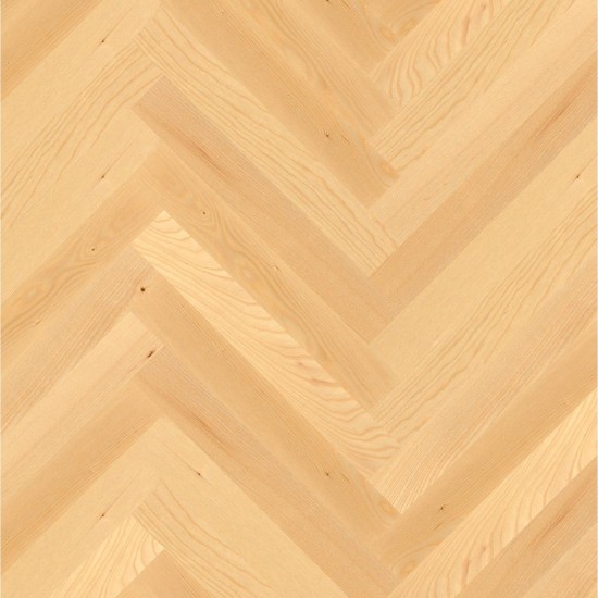 Boen Herringbone, Kőris Nature transparent matt-lakkozott, csap-hornyos, halszálka parketta