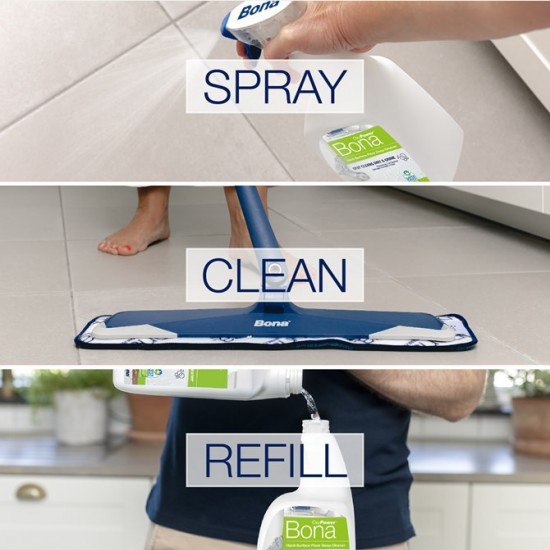 Bona OxyPower Hard-Surface Floor Deep Cleaner Spray 1L. WM857013011