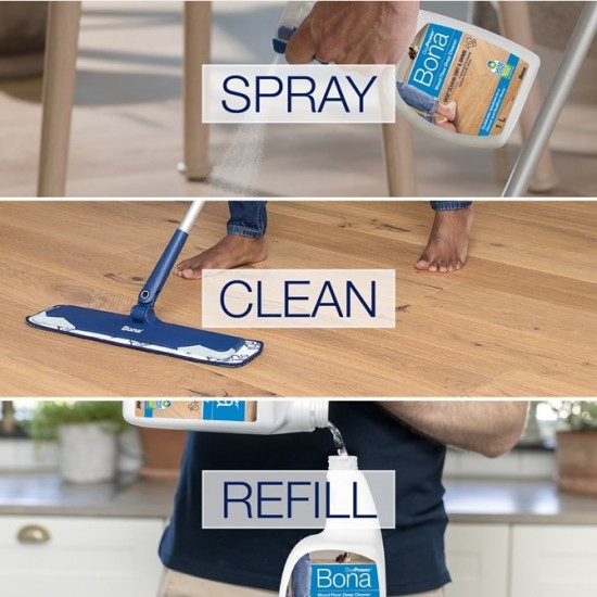 Bona OxyPower Wood Floor Deep Cleaner Spray 1L. WM857013001