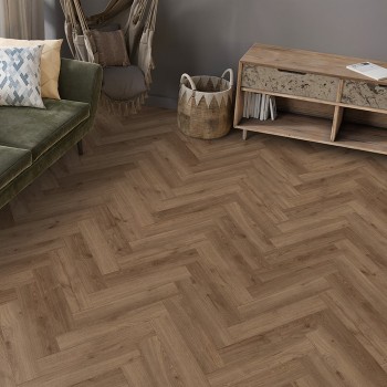 Classen Herringbone Manor 65889 (J) Natur Meram Oak, vízálló, halszálka laminált padló