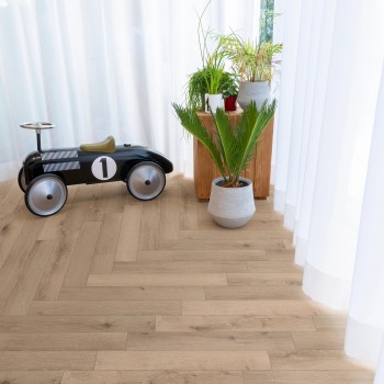 COREtec Authentics Herringbone 50 LVREH 140 Nimbus, klikkes, halszálka vinyl padló int. par. alátéttel