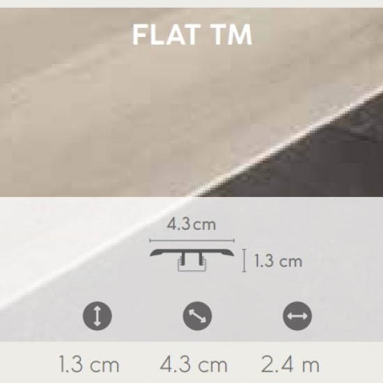 COREtec The Essentials 70FT3....X Flat T-Mold - burkolatváltó profil