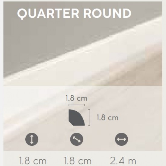 COREtec ProPlus 70QR11.... Quarter Round - dekorazonos körnegyed szegélyléc
