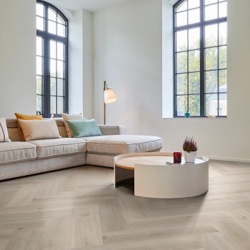 COREtec The Essentials Herringbone 50 LVRH 2471 Texas Oak H71, klikkes, halszálka vinyl padló int. parafa alátéttel