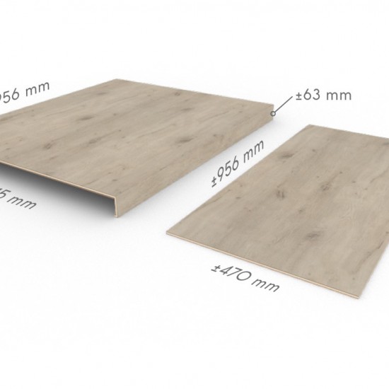 COREtec 75STR….A 2db klasszik lépcsőprofil és homloklap 2db lépcsőfokra