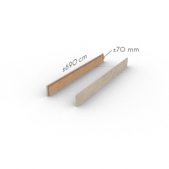 COREtec 75STR….D lépcsőoldal takaró elem. 1 csomag/2db, 1db jobbos és 1db balos