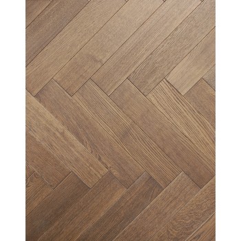 Dabex Herringbone Tölgy Natur, strukt., 4 old. fóz., Siena wax-olajozott halszálka parketta - 11mm