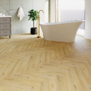 Korner Luxury Herringbone Oak Ceres klikkes, halszálka SPC padló