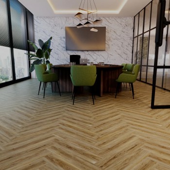 Korner Luxury Herringbone Oak Elite klikkes, halszálka SPC padló
