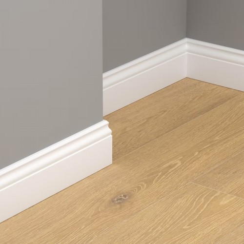 Krono Original LK100F-9002 fehér MDF szegélyléc
