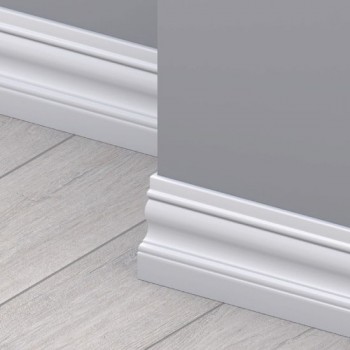 Krono Original LK120-9002 fehér MDF szegélyléc