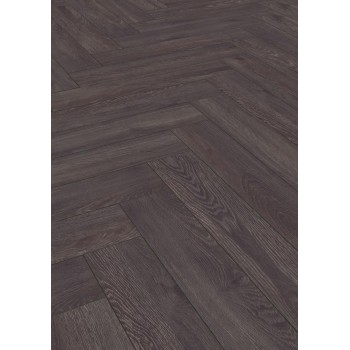Kronotex Herringbone D6010 Elba Oak Black nedvességálló, halszálka laminált padló