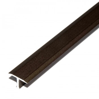 MM Aluminium T burkolatváltó profil 13mm/2,5m, eloxált bronz