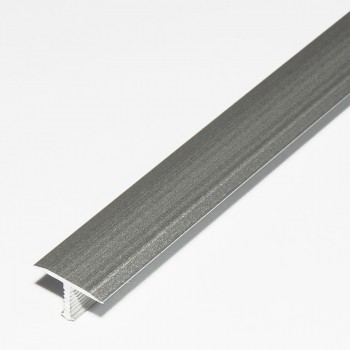 MM Aluminium T burkolatváltó profil 13mm/2,5m, eloxált ezüst