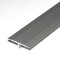 MM Aluminium T burkolatváltó profil 26mm/2,5m, eloxált ezüst