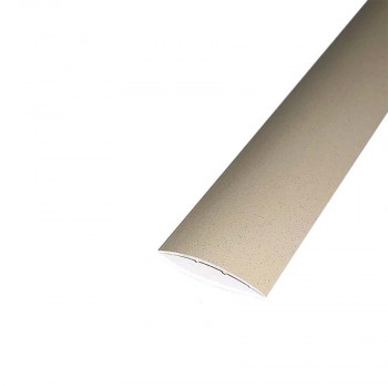 MM Aluminium lencse burkolatváltó profil, öntapadós 30/2,70m, köhatású, beige