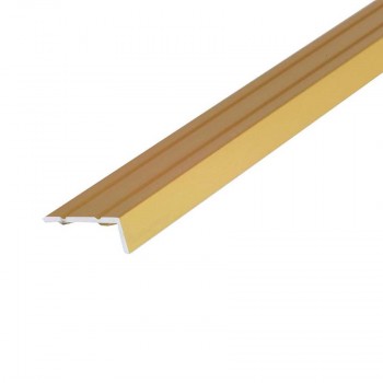 MM Alumínium lépcsőprofil önt., 25x10/2,70m, eloxált arany. 1-D6316-03-270