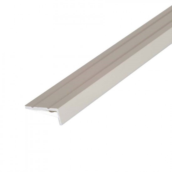 MM Alumínium lépcsőprofil önt., 25x10/0,90m, eloxált ezüst. 1-D6316-01-090