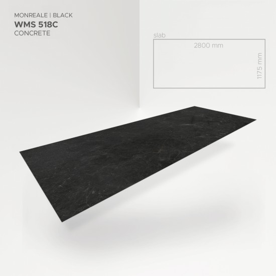 MODEE Mineral Slab Monreale Black (WMS 518C) SPC falburkolat