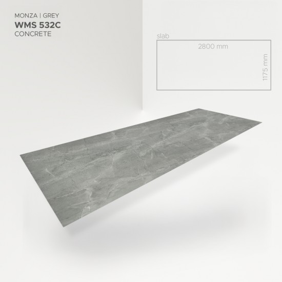 MODEE Mineral Slab Monza Grey (WMS 532C) SPC falburkolat