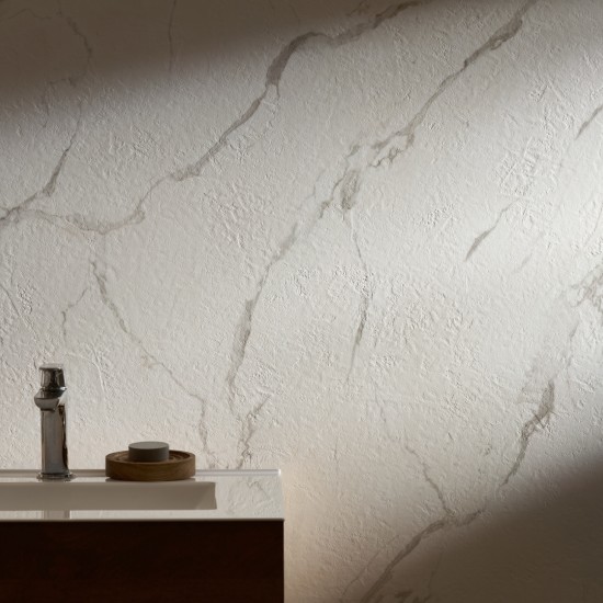 MODEE Mineral Slab Pietra Santa White (WMS 538C) SPC falburkolat